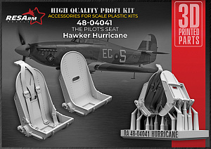 Дополнения из смолы 1/48 Кресло пилота HAWKER HURRICANE (RESArm)