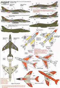 Декаль 1/72 Hawker Hunter T.7 Two Seaters (20) (Xtradecal)