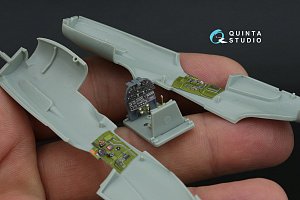 3D Декаль интерьера кабины P-40E Warhawk (Academy/Моделист) (с 3D-печатными деталями)