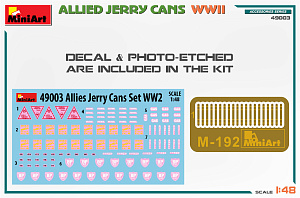 Основание для диорам 1/48 Allied Jerry Cans WWII (45 pcs., incl.decals) (MiniArt)