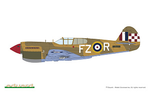 Сборная модель 1/48 Curtiss KITTYHAWK DUAL COMBO Mk.Ia (P-40E)/Mk.IV(P-40N) (LIMITED!) (Eduard kits)