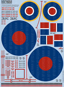 Декаль 1/32 Avro Lancaster B.I/III General Markings (Kits-World)