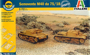 Сборная модель 1/72 Semovente M40 DA 75/18 (Italeri)