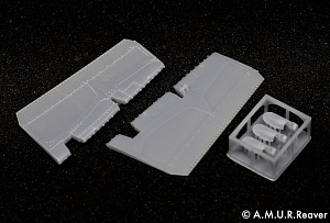 Дополнения из смолы 1/48 Рули направления позднего типа для МиГ-29 9-12 (A.M.U.R.Reaver)