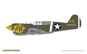 Сборная модель 1/48 PACIFIC STAR Curtiss P-40E Warhawk DUAL COMBO (Eduard kits)