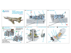 3D Декаль интерьера кабины Су-17М4/Су-22М4 (Modelsvit)