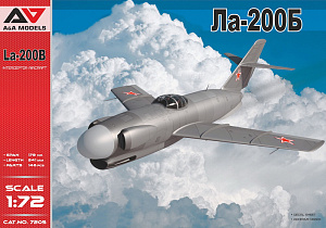Сборная модель 1/72 Лавочкин Ла-200Б всепогодный экспериментальный перехватчик (A & A Models)