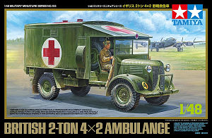 Сборная модель 1/48 Автомобиль скорой помощи British 2t 4x2 Ambulance (Tamiya)