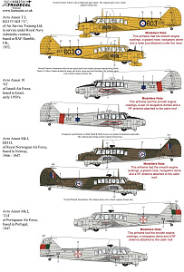 Декаль 1/48 Avro Anson Mk.I Part 4 (6) (Xtradecal)