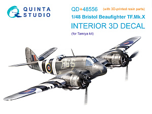 3D Декаль интерьера кабины Bristol Beaufighter TF.Mk.X (Tamiya) (с 3D-печатными деталями)