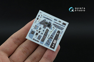 3D Декаль интерьера кабины Ка-50 (серо-голубые панели) (Italeri) (с 3D-печатными деталями)