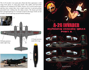 Декаль 1/48 Douglas A-26B Invader (2) (Bombshell)