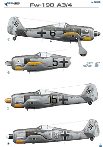 Декаль 1/48 Fw-190 A3 JG 5 (Colibri Decals)