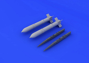 Дополнения из смолы 1/48 Ракета С-24 советских ВВС МиГ-17, МиГ-21, Су-7, МиГ-23, МиГ-27 (для модели Eduard)