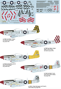 Декаль 1/32 P-51D-5 "15th AF" (EDU/REV)