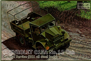 Сборная модель 1/72 Chevrolet C15A No.11 Cab General Service (IBG Models)