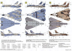 Декаль 1/32 Grumman F-14A Tomcats (6)  (Techmod)