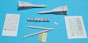 Дополнения из смолы 1/72 Авиационная управляемая ракета Х-29Л с АKУ-58(Advanced Modeling)/ Су-17, Су-24, Су-25, Су-27, Су-33, Су-34, Су-35, Су-39, МиГ-27, МиГ-29, МиГ-31, МиГ-35