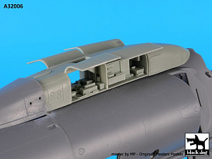 Дополнения из смолы 1/32 Douglas A-4E Skyhawk spine electronic + tail (для Trumpeter kits)