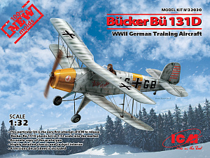 Сборная модель 1/32 Bücker Bü 131D German WWII Training (ICM)