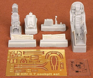 Дополнения из смолы 1/48 IAI Kfir C-7 cockpit set (for Kinetic Model kits) 
