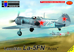 Сборная модель 1/72 Лавочкин Ла-5ФН "Асы"' (Kovozavody Prostejov) (поврежденная упаковка)