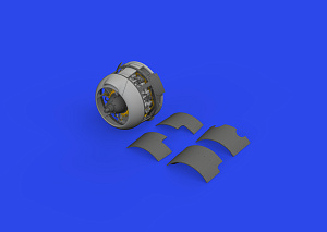 Дополнения из смолы 1/48 Grumman F4F-3A Wildcat engine (для модели Eduard kits)