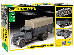Сборная модель 1/35 Немецкий грузовой автомобиль Opel Blitz Kfz. 305 (Zvezda)