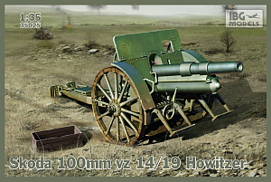 Сборная модель 1/35 Skoda 100mm vz 14/19 Howitzer (optional metal barrel included) (IBG Models)