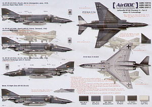 Декаль 1/32 McDonnell RF-4E Phantoms Luftwaffe Part 2 Norm 72 Camouflage (8) (Airdoc)
