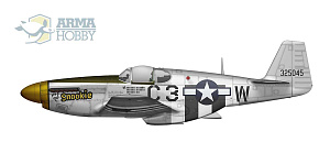 Сборная модель 1/72 North-America P-51B/P-51C Mustang (Arma Hobby)