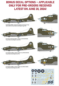 Сборная модель 1/48 B-17F Flying Fortress (The Bloody Hundredth 1943) (Eduard kits)