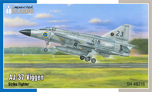 Сборная модель 1/48 SAAB AJ-37 Viggen 'Strike Fighter' (3x camo) (Special Hobby)