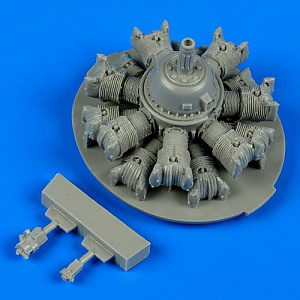 Дополнения из смолы 1/48 Двигатель Curtiss SB2C/SBC-4 Helldiver (Accurate Miniatures and Revell)
