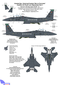 Декаль 1/72 Operation Enduring Freedom 'Coalition Air Power over Afghanistan Part 1 (AGM)