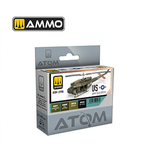 Набор акриловых красок ATOM Вертолёты армии США 20 ml x 4 (Ammo Mig) 