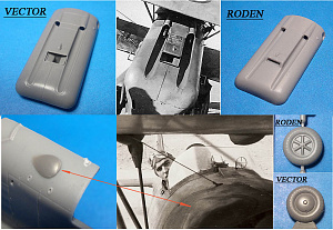 Дополнения из смолы 1/48 Heinkel He 51B Exterior set (for Roden/Eduard) (Vector)