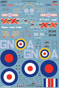 Декаль 1/32 Eurofighter Typhoon FGR.4 29(F) Squadron 2015 Anniversary/Display (2)) (Xtradecal)