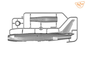 Сборная модель 1/48 North-American F-86A Sabre Advanced kit (Clear Prop)