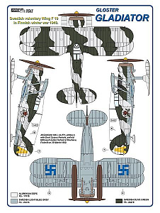 Декаль 1/72 Swedish voluntary Wing F19 in Finnish winter war 1940 (AML)