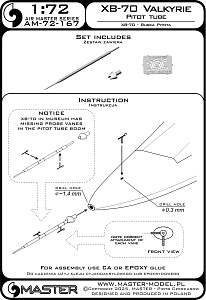 Дополнения из латуни 1/72 XB-70 Valkyrie — трубка Пито