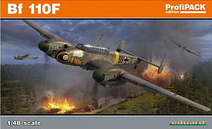 Сборная модель 1/48 Messerschmitt Bf-110F ProfiPACK edition (LIMITED!) (Eduard kits)