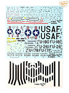 Сборная модель 1/48 F-86A in Korea early variants (3x camo) (Clear Prop)