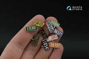 Автомобильные номера США, юго-восточные штаты, 1910-1940 (для всех моделей) (на метал. основании)