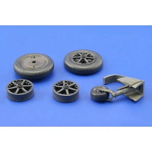 Дополнения из смолы 1/32 Колеса Messerschmitt Bf-109E-3/Bf-109E-4 (под нагрузкой) (для Eduard kits)