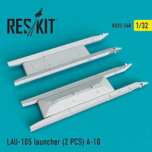 Дополнения из смолы 1/32 Пусковые установки LAU-105 (2 шт.) для Fairchild A-10A/A-10B Thunderbolt II