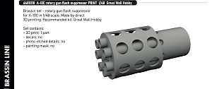 Дополнения из смолы 1/48 Fairchild A-10C Thunderbolt II rotary gun flash suppressor (GWH kits)