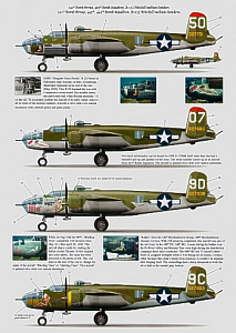 Декаль 1/72 North-American B-25J Mitchell (4) (Bombshell)