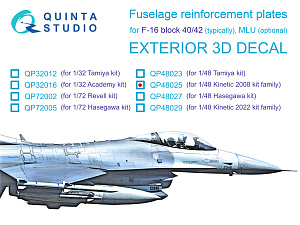 Усиливающие накладки для F-16 block 40/42 (Kinetic 2008г. разработки)