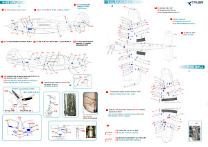 Декаль 1/48 Bell Р-39 Stenciling Part I (MK I, P-400, P-39 D) (Colibri Decals)